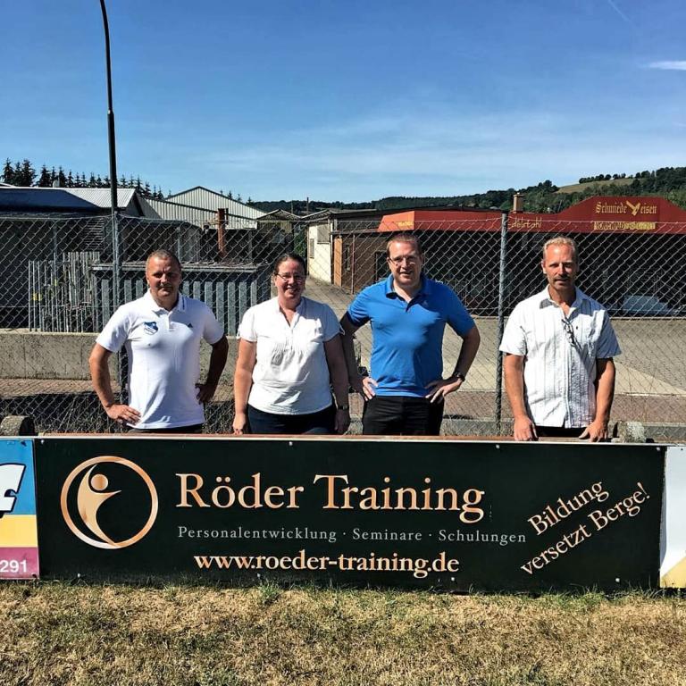 Sportsponsoring Marcus Röder, Bandenwerbung Röder Training, Fußball, FV Altengronau in Sinntal, MKK